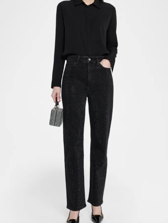 PAIGE Pants - PAIGE black velvet skinny jeans, which typically combine the premium structure
